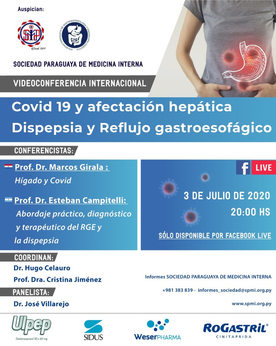 Covid 19 y afectación hepática Dispepsia y Reflujo gastroesofágico