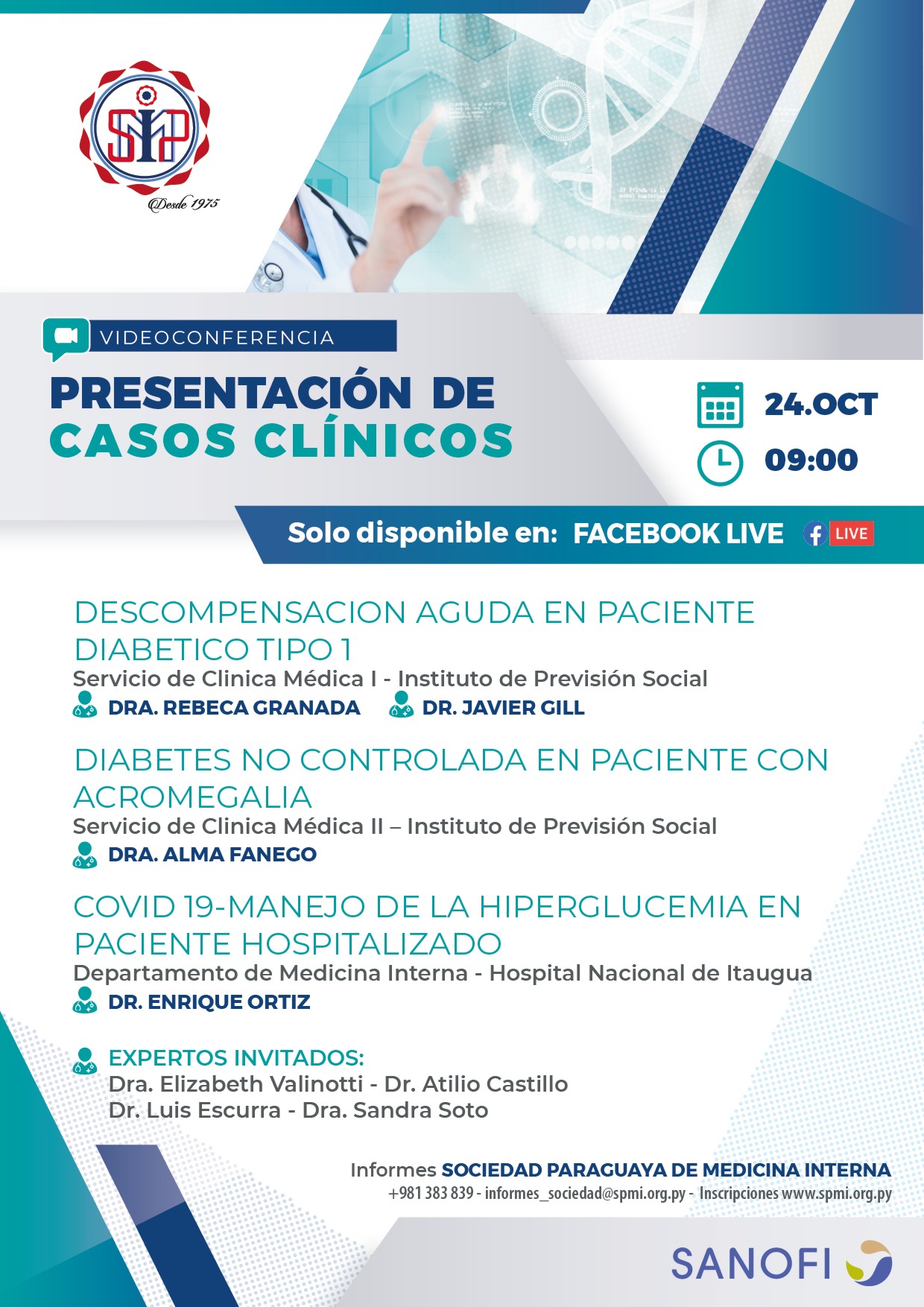 PRESENTACION DE CASOS CLÍNICOS – VIDEOCONFERENCIA