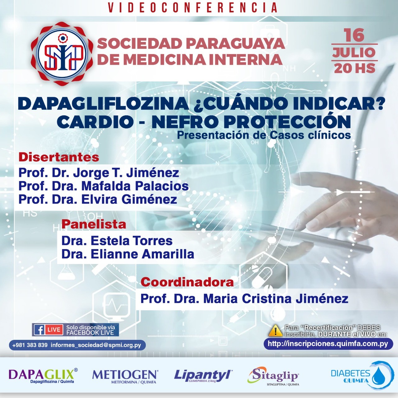 DAPAGLIFLOZINA ¿CUÁNDO INDICAR? CARDIO – NEFRO PROTECCIÓN